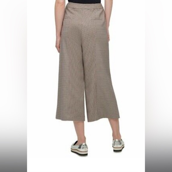 DKNY cropped pants / culottes - brown Houndstooth - Picture 5 of 10